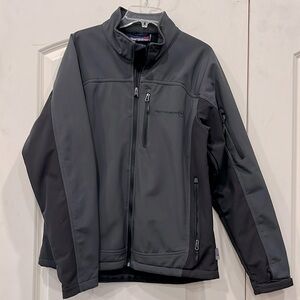 Men’s black shell jacket EUC